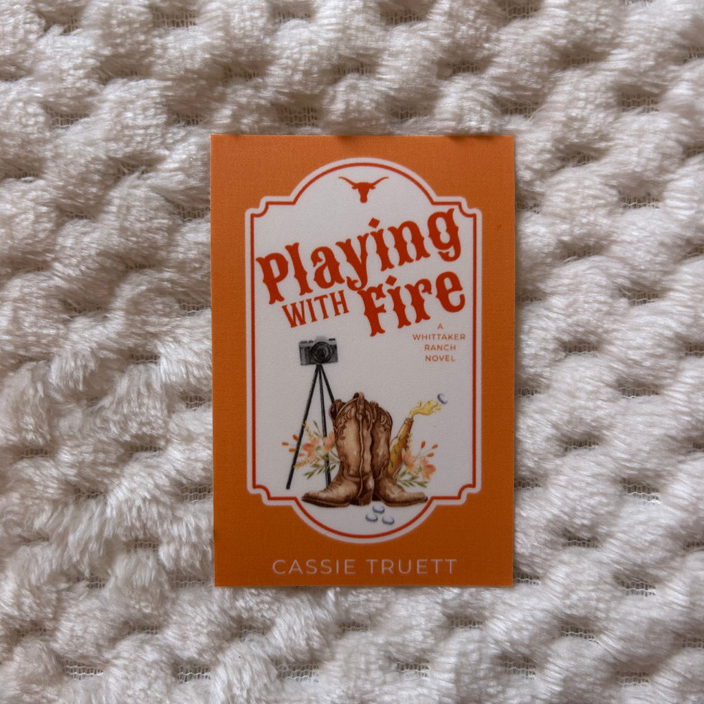 Playing with Fire Book Cover Sticker